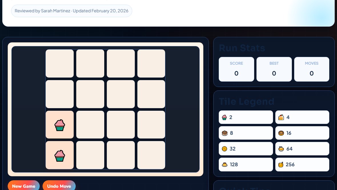 2048 Cupcakes stage preview